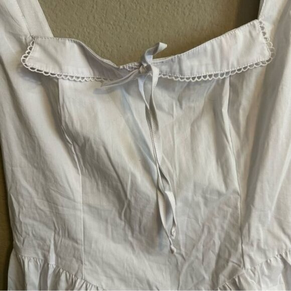 Fashion Nova Anna Poplin Mini Dress White Size Large - Picture 5 of 8